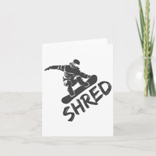 Snowboarding Apparel Freestyle Snowboarder Shred Karte