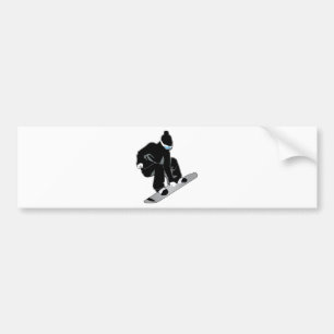 Snowboarding Autoaufkleber
