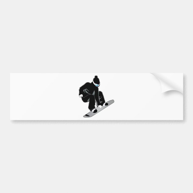Snowboarding Autoaufkleber (Vorne)