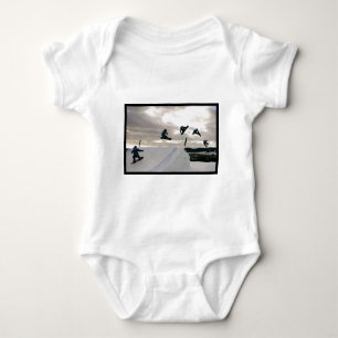 Snowboarding betrügt Baby-T - Shirt