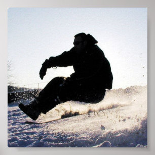 Snowboarding-Bild-Druck Poster