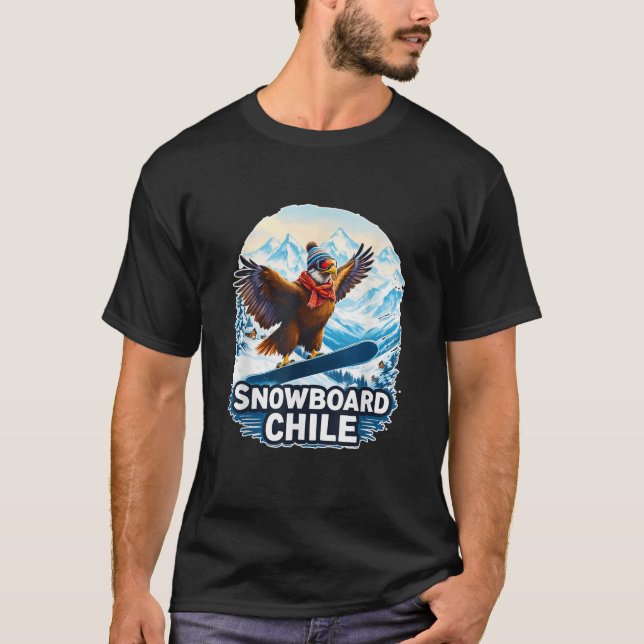 Snowboarding Condor in The Mountains of Chile  T-Shirt (Vorderseite)