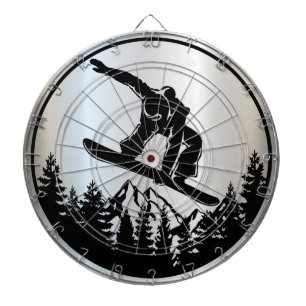 Snowboarding Dartboard Dartscheibe