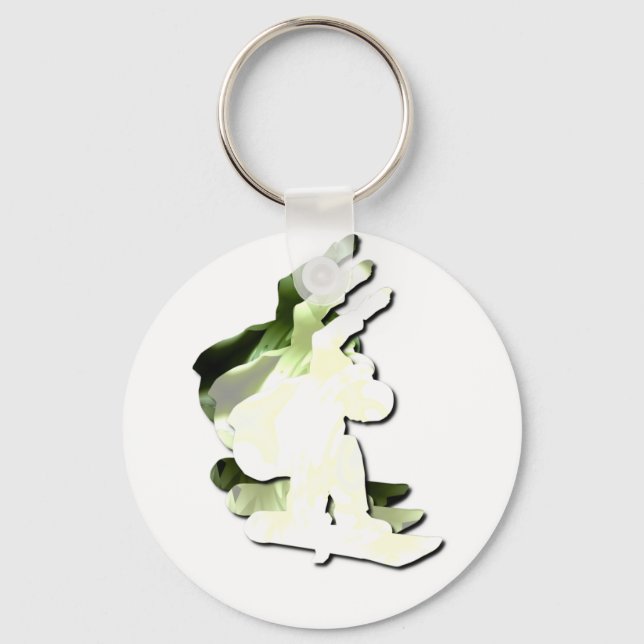 Snowboarding Design Schlüsselanhänger (Vorderseite)