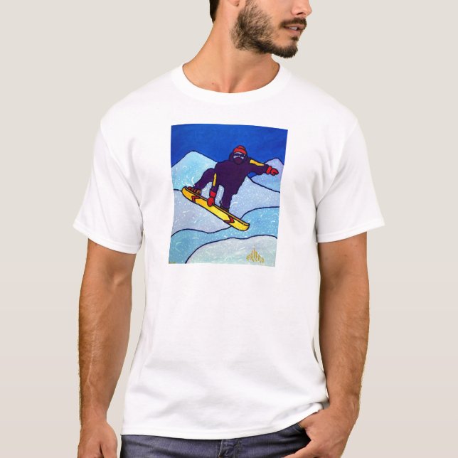 Snowboarding durch Piliero T-Shirt (Vorderseite)
