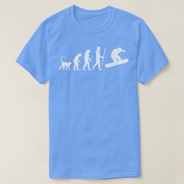 Snowboarding Evolution for Snowboarders  T-Shirt (Design vorne)