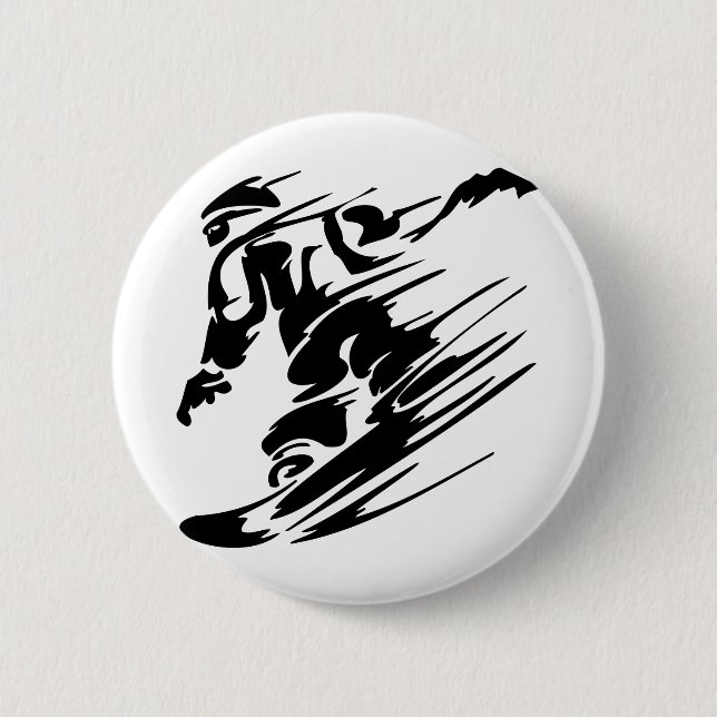 Snowboarding-Extrem-Sport Button (Vorderseite)