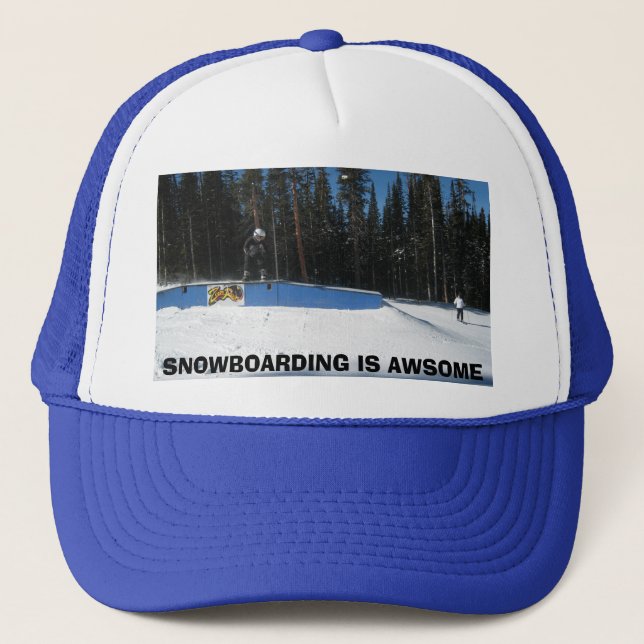 SNOWBOARDING IST FANTASTISCH TRUCKERKAPPE (Vorderseite)