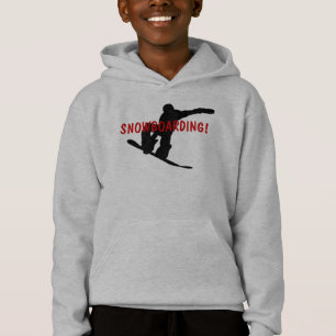SNOWBOARDING! Kid's Hoodie