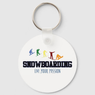 SNOWBOARDING-LIVE IHRE LEIDENSCHAFT SCHLÜSSELANHÄNGER