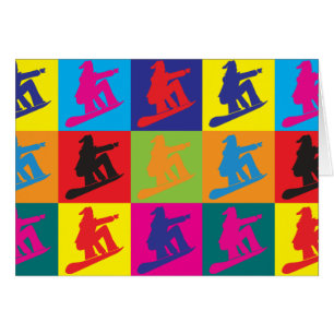 Snowboarding-Pop-Kunst