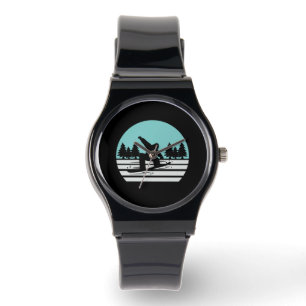 Snowboarding Retro Vintag Armbanduhr