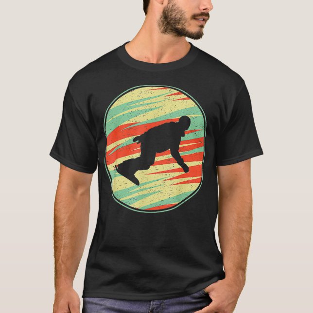 Snowboarding Shirt Retro Vintage 70s Silhouette Gi (Vorderseite)
