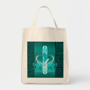 Snowboarding, Snowboarder mit Blumenelementen Tragetasche