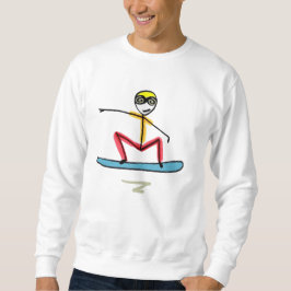 Snowboarding Stickman Sweatshirt