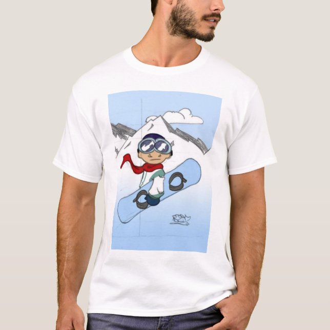 Snowboarding T-Shirt (Vorderseite)
