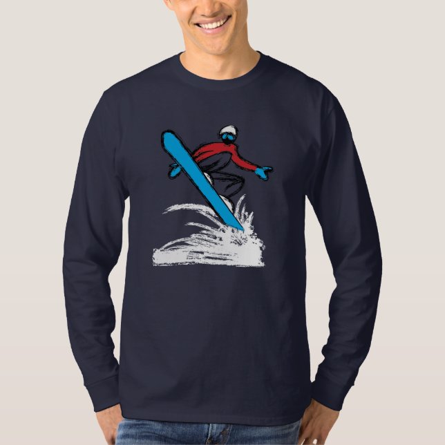 Snowboarding T-Shirt (Vorderseite)