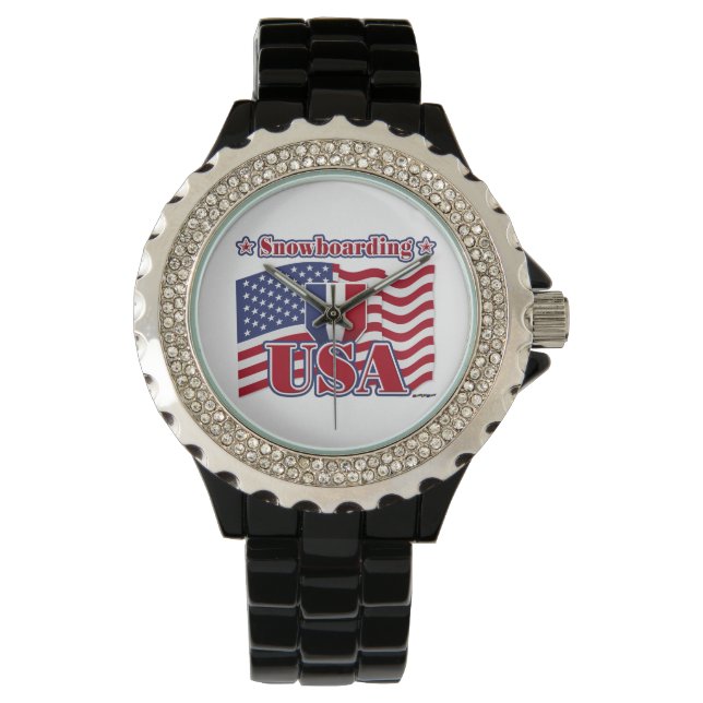 Snowboarding USA Armbanduhr (Vorderseite)