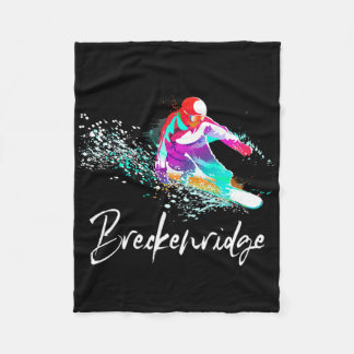Snowboarding Vintag Breckenridge Colorado T-Shirt Fleecedecke