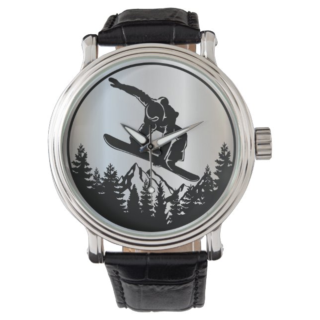 Snowboarding Watch Armbanduhr (Vorderseite)