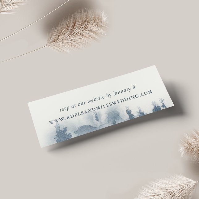 Snowbound Wedding Website Cards | Mini (Von Creator hochgeladen)