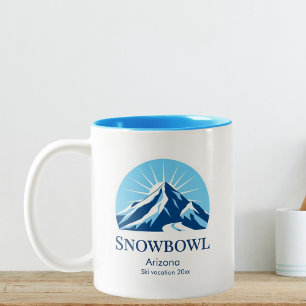 Snowbowl Arizona Flagstaff Skigebiet Souvenir Zweifarbige Tasse