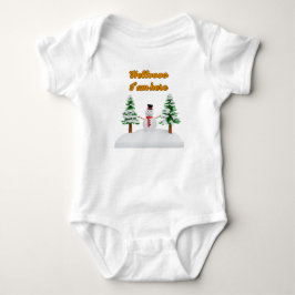 Snowboy Baby Jersey Bodysuit Strampler