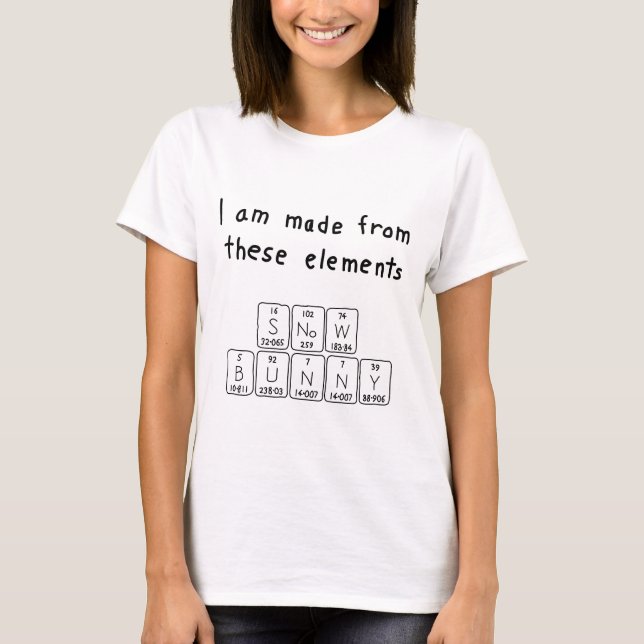Snowbunny Periodenname Shirt (Vorderseite)