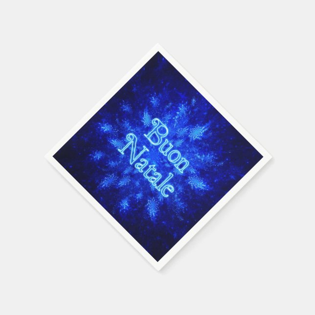 Snowburst - Buon Natale Serviette (Ecke)