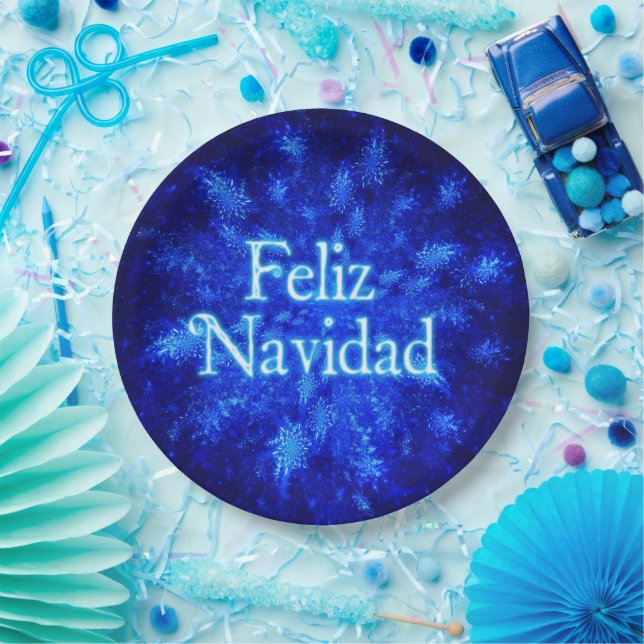 Snowburst - Feliz Navidad Pappteller (Party)