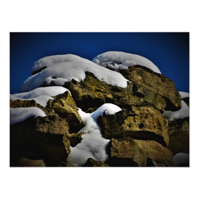 "Snowcaps" Fotodruck (Vorne)