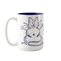 Snowcat Snowman-Tasse