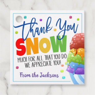 Snowcone Gift Tag Geschenkanhänger
