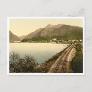 Snowdon aus Llyn Padarn, Gwynedd, Wales Postkarte