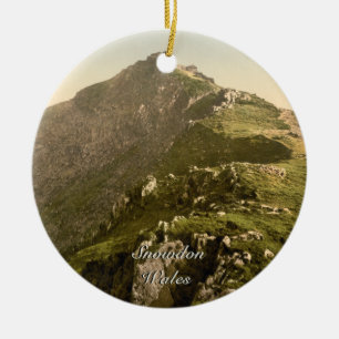 Snowdon - die letzte Meile, Gwynedd, Wales Keramikornament