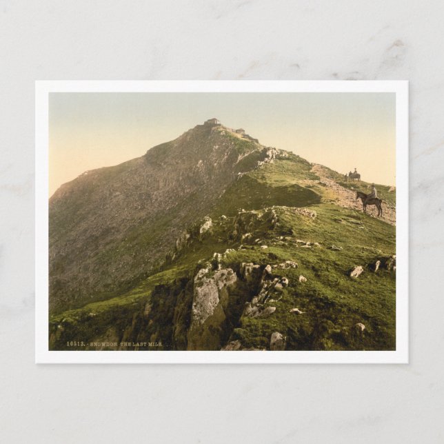 Snowdon - Die letzte Meile, Gwynedd, Wales Postkarte (Vorderseite)