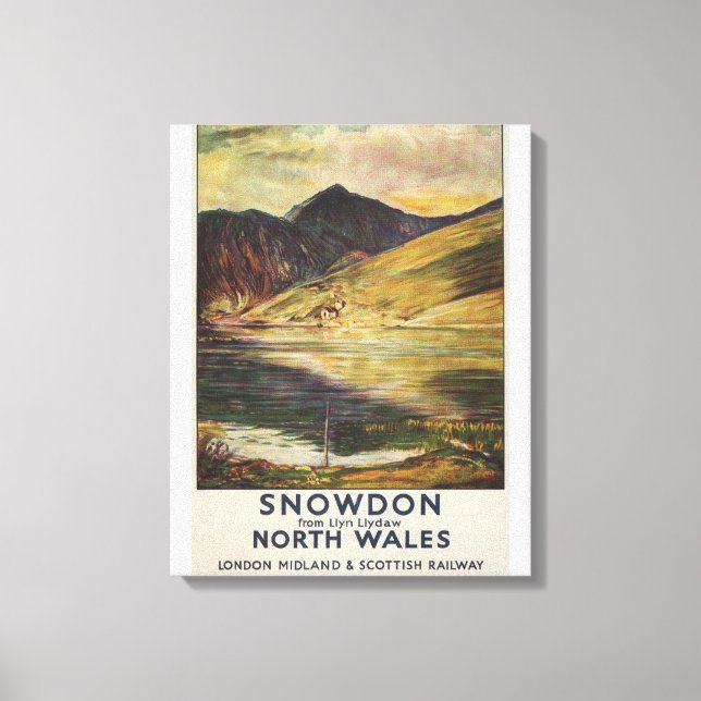 Snowdon Mountain View Railposter Leinwanddruck (Vorderseite)