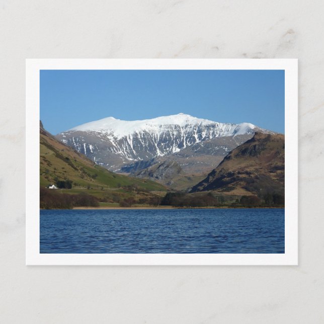 Snowdon von Llyn Nantlle Uchaf Postkarte (Vorderseite)