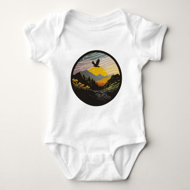 Snowdonia Baby Strampler (Vorderseite)