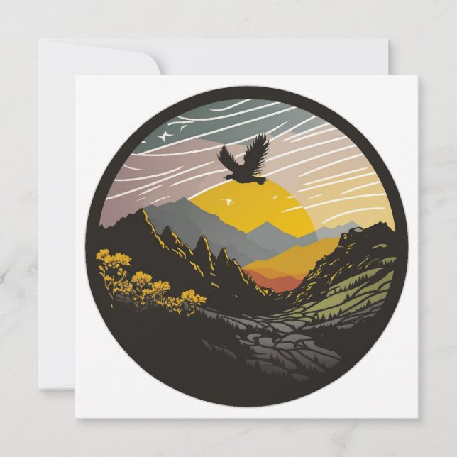 Snowdonia Feiertagskarte (Vorderseite)