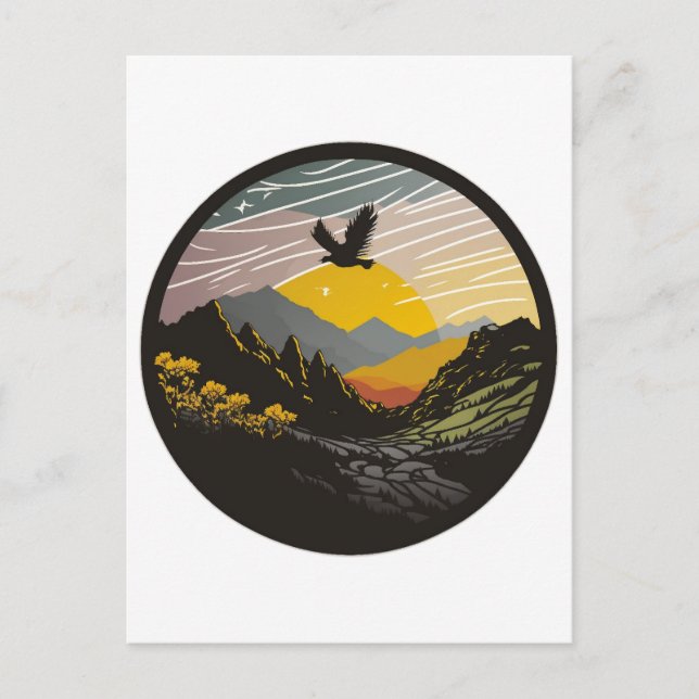 Snowdonia Feiertagspostkarte (Vorderseite)