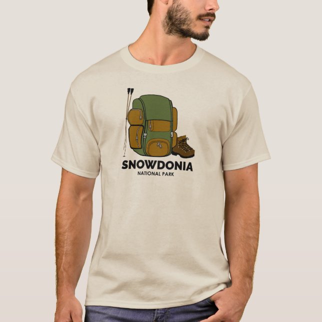 Snowdonia Nationalpark - Rucksack T-Shirt (Vorderseite)