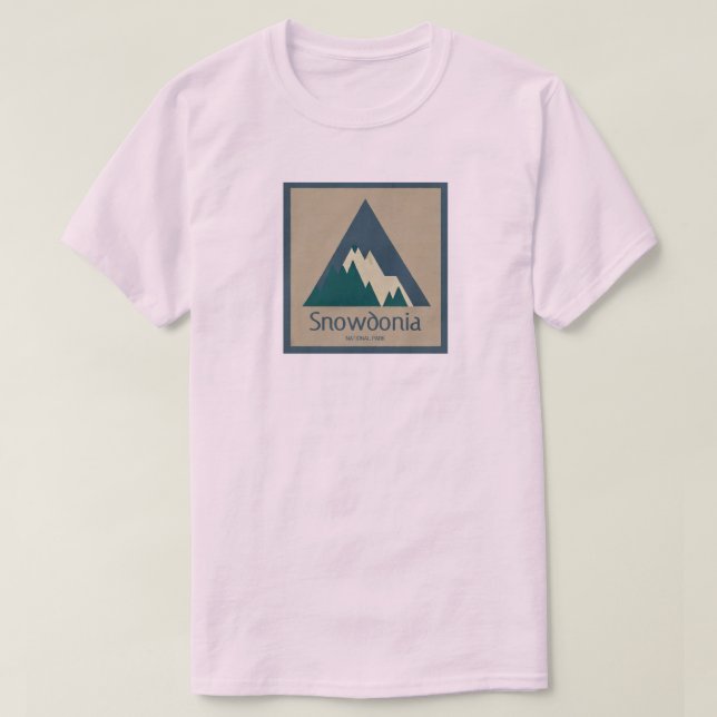 Snowdonia Nationalpark Rustikal T-Shirt (Design vorne)
