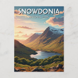 Snowdonia Nationalpark Wales Reise Postkarte