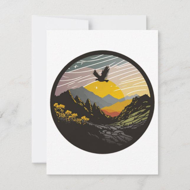 Snowdonia RSVP Karte (Vorderseite)