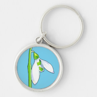 Snowdrop Blue Premium Schlüsselanhänger