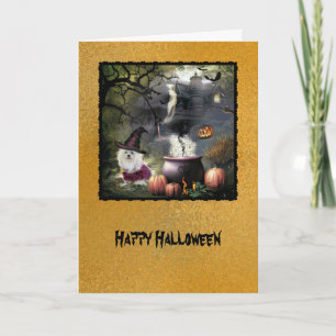 Snowdrop die maltesische Halloween-Gruß-Karte Karte