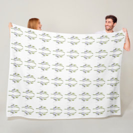 Snowdrop Fabric Muster. Fleecedecke