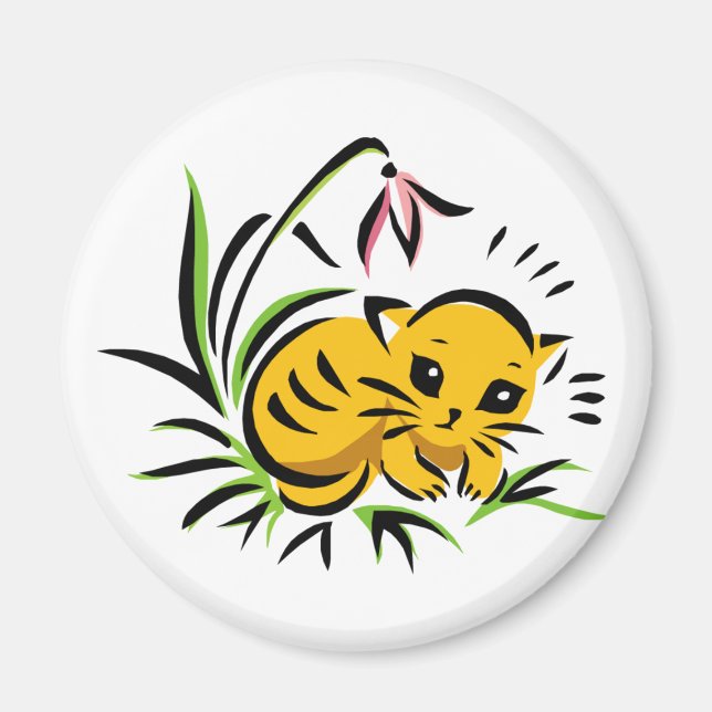 Snowdrop Kitty Magnet (Vorne)