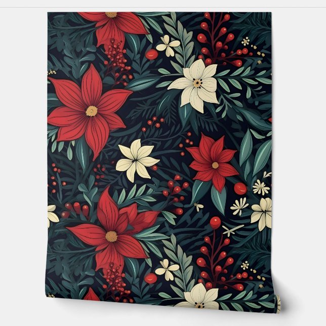 Snowdrop Starry Blooms botanisch Tapete (Abrollen)